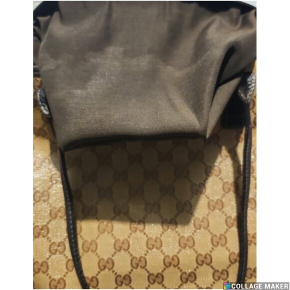 Authentic GUCCI GG Canvas Tote Bag Brown Made in Italy - Picture 4 of 9